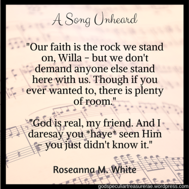 _Our faith is the rock we stand on, Willa - but we don't demand anyone else stand here with us. Though if you ever wanted to, there is plenty of room.__God is real, my friend. And I dare